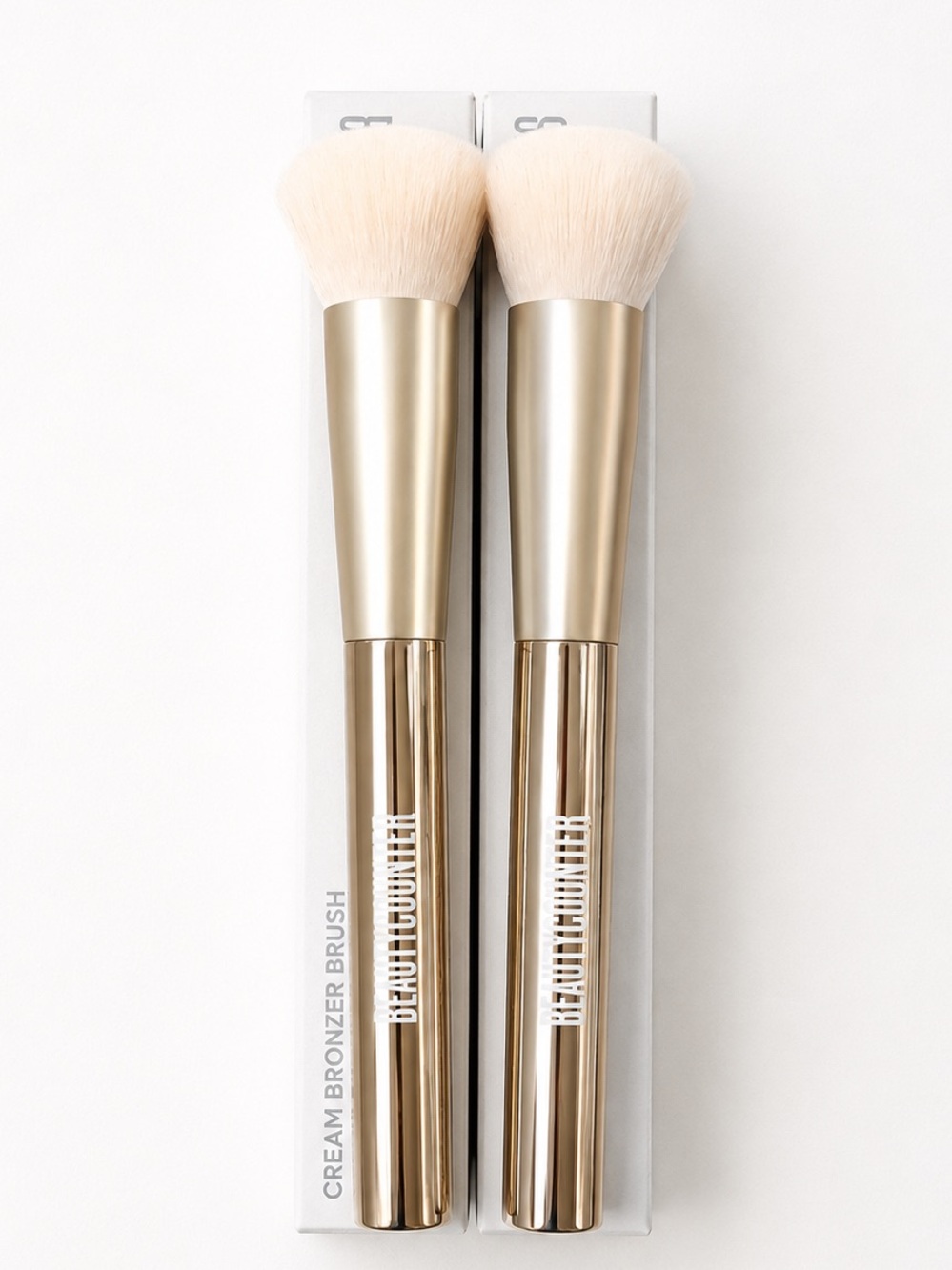 Beautycounter Cream Bronzer Brushes Bundle of 2 NIB Luxury Vegan Makeup